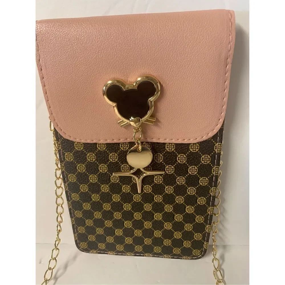 Geometric Pattern mini phone bag, Mickey - Picture 3 of 10